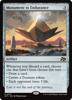 Monument to Endurance [Aetherdrift] Magic MTG - Image 1