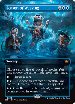 Season of Weaving (Borderless) [Bloomburrow] Magic MTG - Image 1