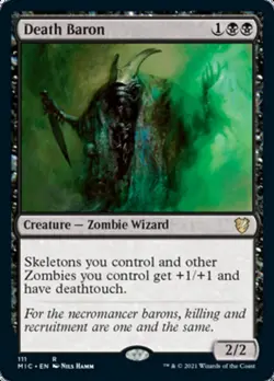 Death Baron [Innistrad: Midnight Hunt Commander] Magic MTG - Image 1