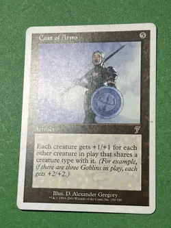 **COAT OF ARMS** ~7th Ed ~ MTG: Magic the Gathering, Moderate Play (LP) - Image 2