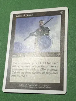 **COAT OF ARMS** ~7th Ed ~ MTG: Magic the Gathering, Moderate Play (LP) - Image 3