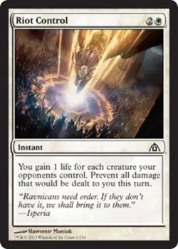 Riot Control - Light Play MTG Dragon's Maze - Image 1