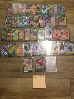 Pokemon 43 V's card LOT- english -NO DUPES - Image 1