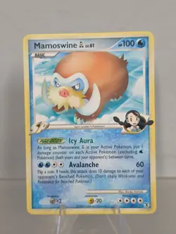 2009 Light Play Pokemon 27/111 Mamoswine Non Holo Rising Rivals English - Image 1