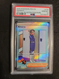2025 POKEMON PRE EN-PRISMATIC EVOLUTIONS SPECIAL ILLUSTRATION RARE AMARYS PSA 10 - Image 1