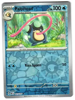 Palpitoad 051/197 Reverse Holo SV03: Obsidian Flames Pokemon TCG - Image 1