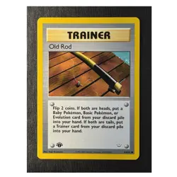 Pokemon Old Rod 64/64 Neo Revelation 2000 1st Edition Regular Common English - Image 1