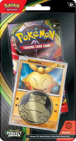 1 Blister Pack - Mega Evolution Perfect Order Makuhita Booster Pack 2026 Pokemon - Image 1