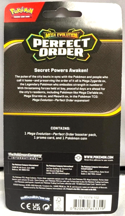 1 Blister Pack - Mega Evolution Perfect Order Makuhita Booster Pack 2026 Pokemon - Image 2