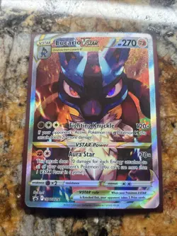 Lucario VSTAR SWSH291 SWSH Sword & Shield Promo LP-MP READ Disc. - Image 1