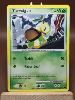 HP Pokemon - Turtwig 17/17 - Promo Pop Series 6 Cosmo Holo - Image 1