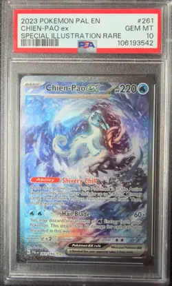 2023 POKEMON PAL EN-PALDEA EVOLVED SPECIAL ILLUSTRATION RARE CHIEN-PAO EX PSA 10 - Image 2