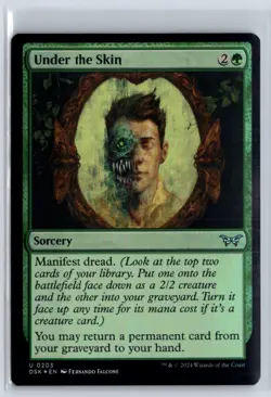 FOIL Under the Skin 203 Duskmourn - MTG Magic the Gathering Card - Image 1