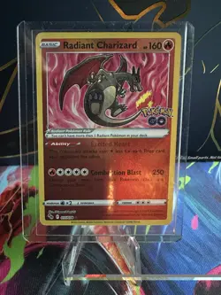 Radiant Charizard 011/078 Pokemon GO Holo - Image 1