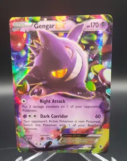 Genger EX TCG Pokemon XY Phantom Forces 34/119 LP - Image 1