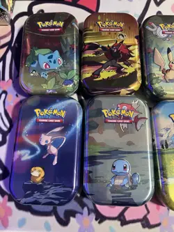 Pokemon TCG Empty Mini Tins 10 Total - Image 2
