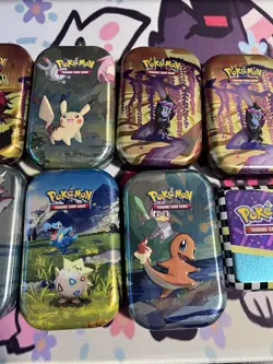Pokemon TCG Empty Mini Tins 10 Total - Image 3