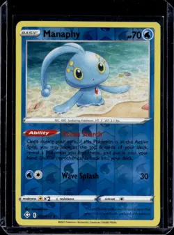 2021 Pokemon SWSH Shining Fates Manaphy Reverse Holo #024/072 - Image 1