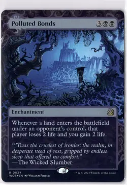 Polluted Bonds NM/M* FOIL ENCHANTING TALES Wilds Of Eldraine 0034 mtg-UnltdCards - Image 1
