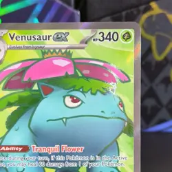 Pokemon TCG Venusaur EX 182/165 Scarlet & Violet 151 Ultra Rare Holo 2023 - Image 3