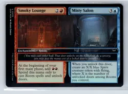 FOIL Smoky Lounge // Misty Salon Duskmourn - MTG Magic the Gathering Card - Image 1