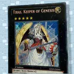 Yu-Gi-Oh! Tiras Keeper of Genesis GENF-EN044 Secret Rare 1st Edition - Image 3