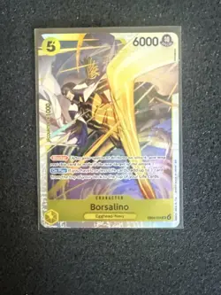 One Piece TCG Borsalino Egghead/Navy OP15 EB04-058 SR English - Image 1