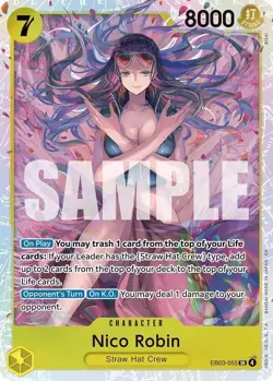 Nico Robin EB03-055 SR Extra Booster: One Piece Heroines Edition NM - Image 1