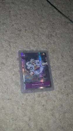 Bandai One Piece TCG Monkey.D.Luffy OP05-119 Four Emperors Secret Rare Holo - Image 5