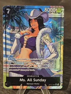 Ms. All Sunday (Alternate Art) OP14-084 The Azure Sea's Seven Foil - Image 1