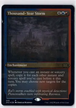 Thousand Year Storm NM/M* ETCHED FOIL Double Masters 2022 545 mtg -UnltdCards - Image 1
