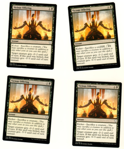 Set of 4 Vicious Offering #110/269 Dominaria MTG Magic The Gathering Card - Image 1