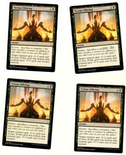 Set of 4 Vicious Offering #110/269 Dominaria MTG Magic The Gathering Card - Image 3