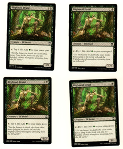 Set Of 4 Blightsoil Druid #080/249 Eternal Masters MTG Magic the Gathering Cards - Image 3