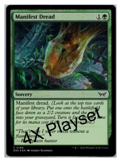 (4X) FOIL Manifest Dread Duskmourn: House of Horror - MTG Magic the Gatheri - Image 1