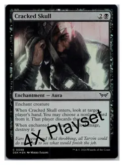 (4X) FOIL Cracked Skull Duskmourn: House of Horror - MTG Magic the Gatherin - Image 1