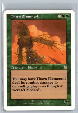 Thorn Elemental Starter 1999 Rare - MTG Magic the Gathering Card - Image 1