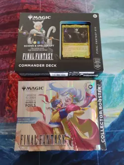 Final Fantasy Mtg Omega Pack And Scions And Spellcraft Commander Deck - Image 1