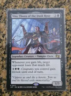 MTG Vito, Thorn of the Dusk Rose (Anime) [Foundations Jumpstart] Near Mint Magic - Image 1