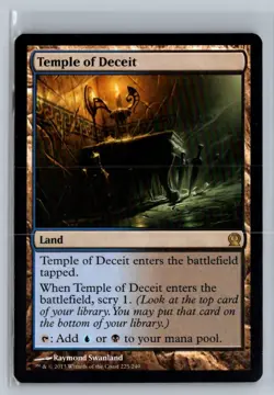 Temple of Deceit Theros Rare - MTG Magic the Gathering Card - Image 1
