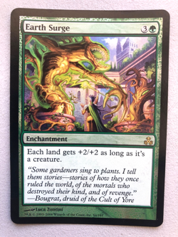 Mtg Carte Magic Guildpact Earth Surge FOIL English NM/LP - Image 1