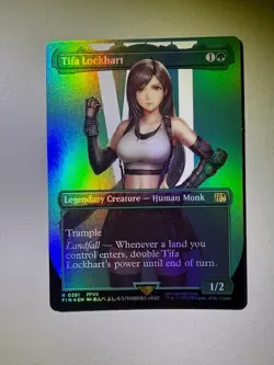 MTG Tifa Lockhart (R 0391) - Final Fantasy - Borderless Foil NM/M - Image 1