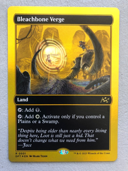 Mtg Carte Magic Aether Drift Bleachbone Verge 1st Place First FOIL English NM - Image 1