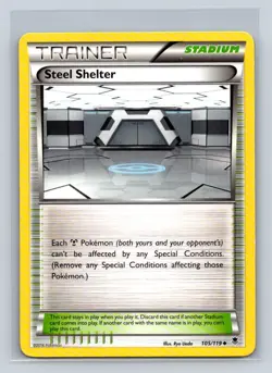 Steel Shelter #105/119 XY: Phantom Forces Uncommon - Pokemon Cards D35 - Image 1