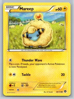 Mareep #38/114 XY - Steam Siege Common - Pokemon Cards E14 - Image 1