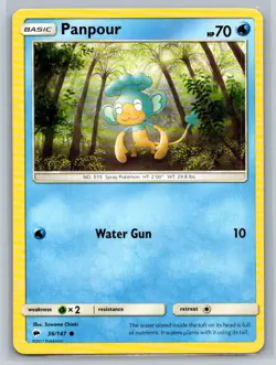 Panpour #36/147 SM - Burning Shadows Common - Pokemon Cards E12 - Image 1