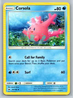 Corsola #36/149 SM Base Set Uncommon - Pokemon Cards E11 - Image 1