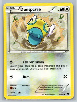 Dunsparce #90/122 XY - BREAKpoint Uncommon - Pokemon Cards E15 - Image 1