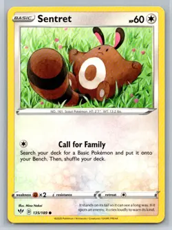 Sentret #135/189 SWSH03: Darkness Ablaze Common - Pokemon Cards E15 - Image 1
