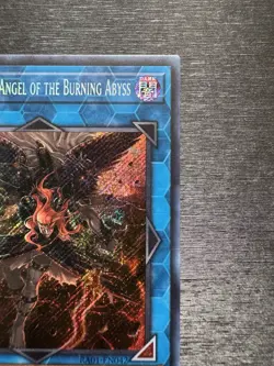 YuGiOh Cherubini, Ebon Angel of the Burning Abyss - Misprint Triple Anubis Stamp - Image 5
